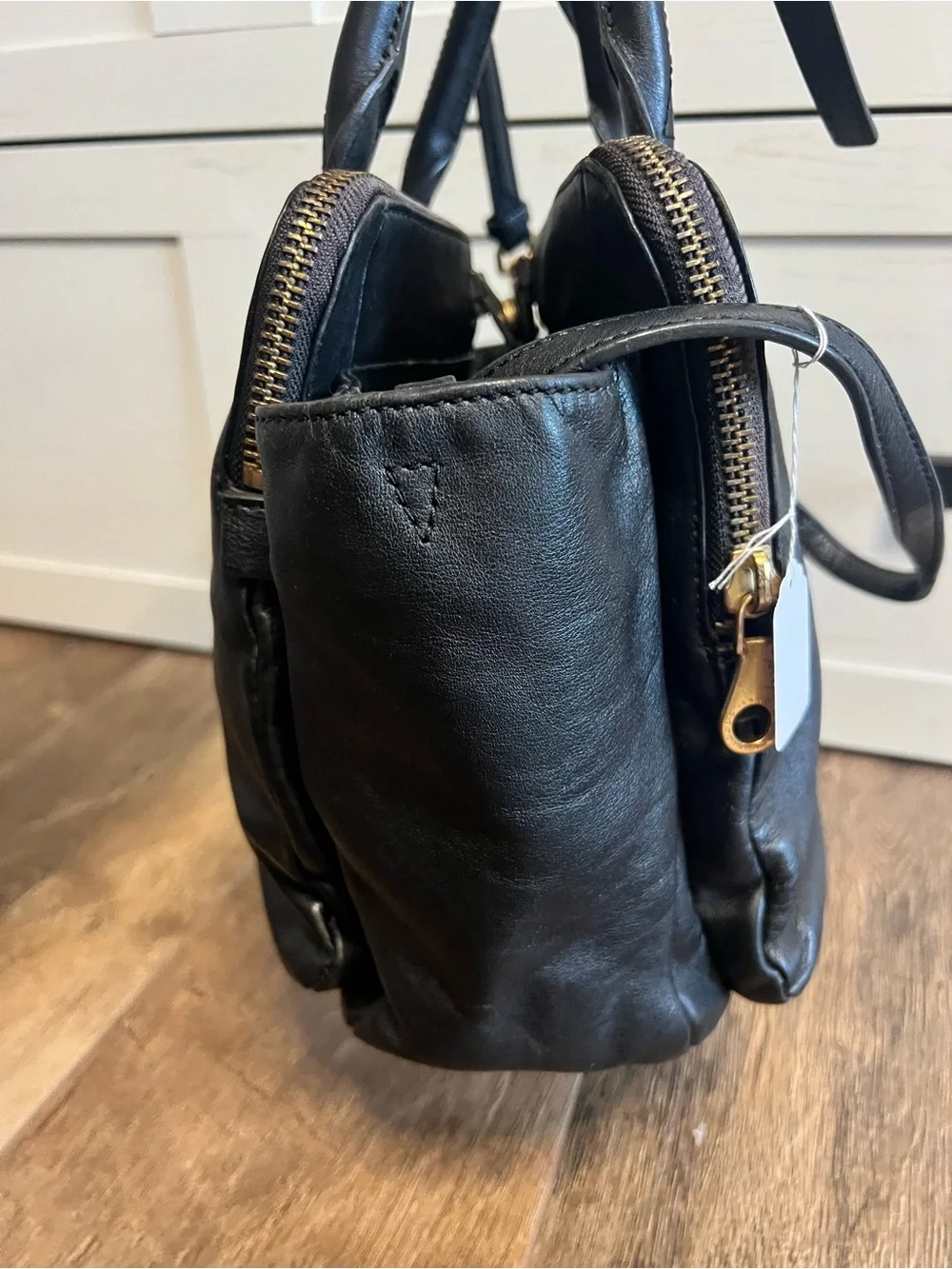Marc by Marc Jacobs Goodbye Columbus Leather Satchel Bag - Black